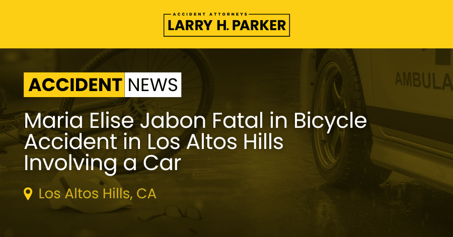 Maria Elise Jabon Fatal in Bicycle Accident in Los Altos Hills