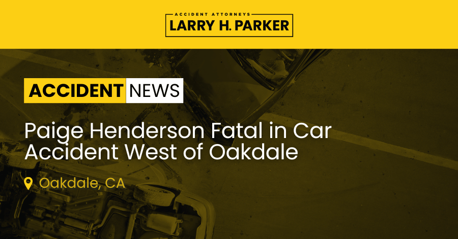 Paige Henderson Fatal in Car Accident West of Oakdale