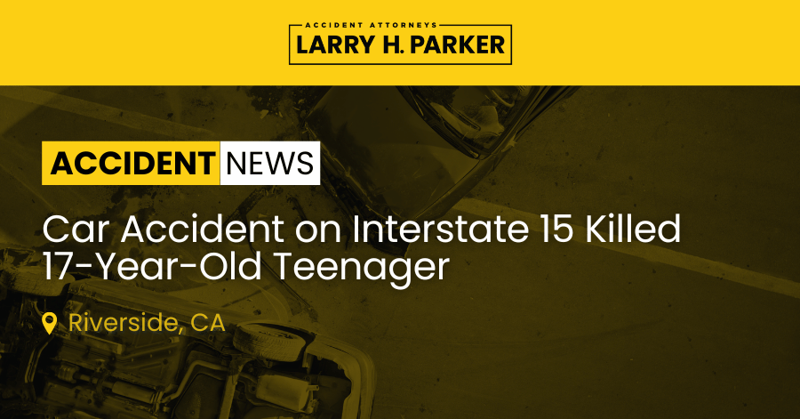 Car Accident on Interstate 15: Teenager Fatal 