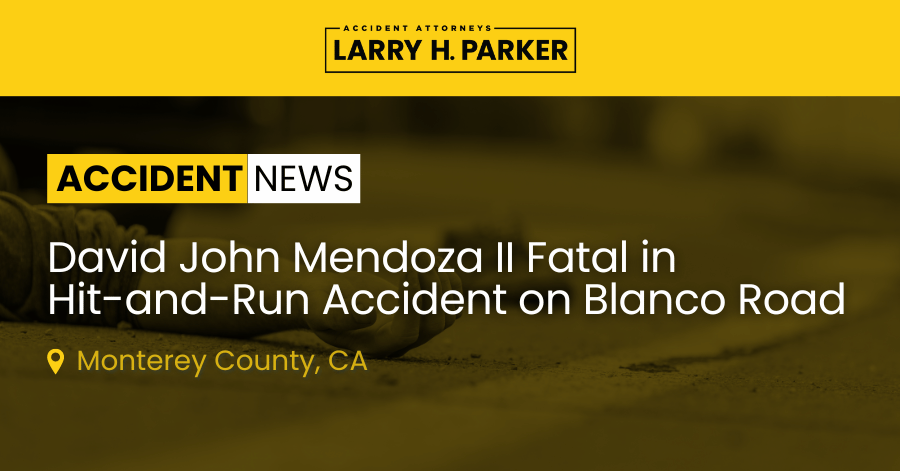 David John Mendoza II Fatal in Hit-and-Run Accident on Blanco Road