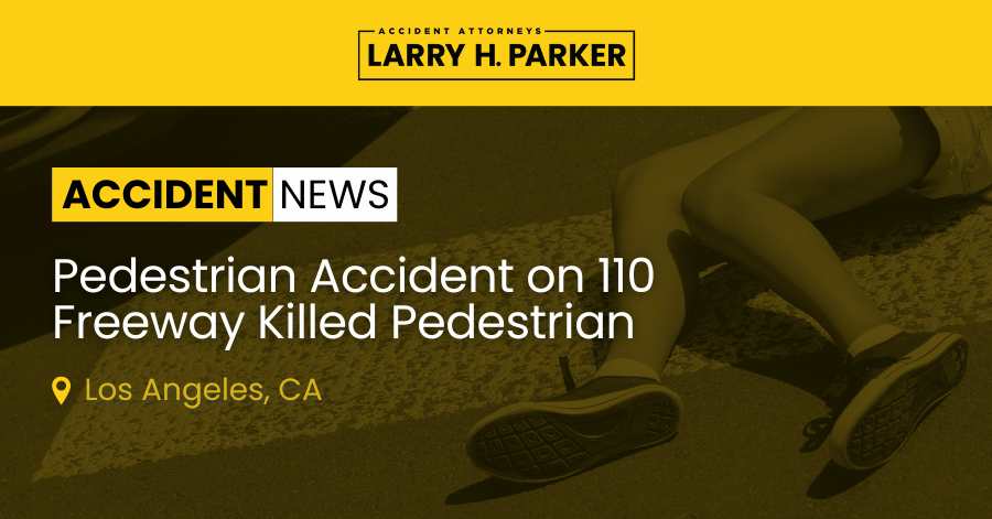 Pedestrian Accident on 110 Freeway: Pedestrian Fatal 