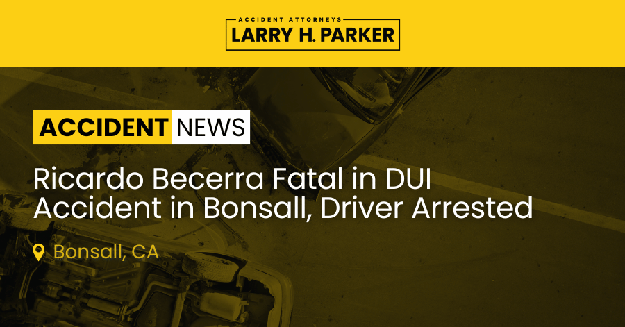 Ricardo Becerra Killed in DUI Accident in Bonsall