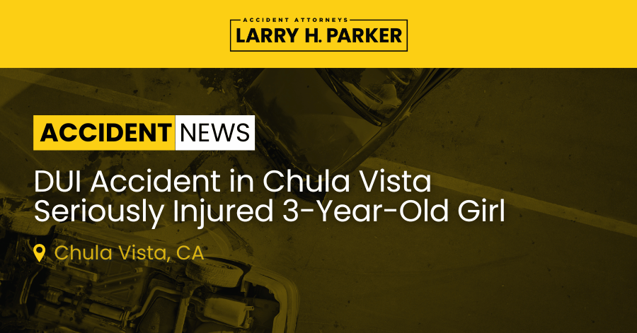 DUI Accident in Chula Vista: 3-Year-Old Girl Injured 