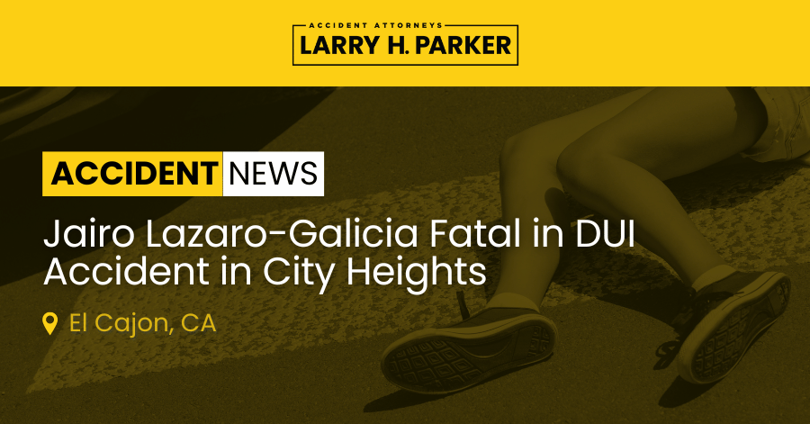 Jairo Lazaro-Galicia Killed in DUI Accident in City Heights