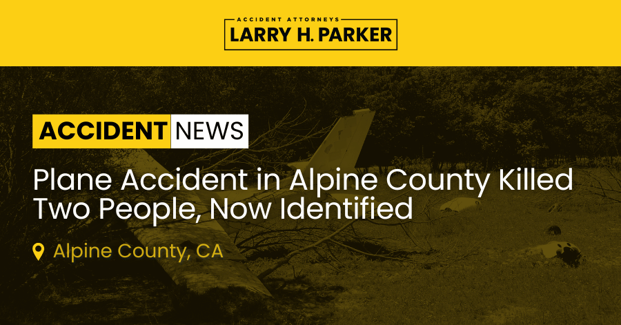 Plane Accident in Alpine County: Two Victims Identified