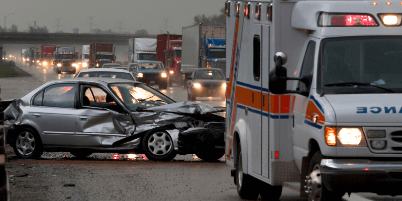 Determining fault in a car crash when multiple vehicles involved