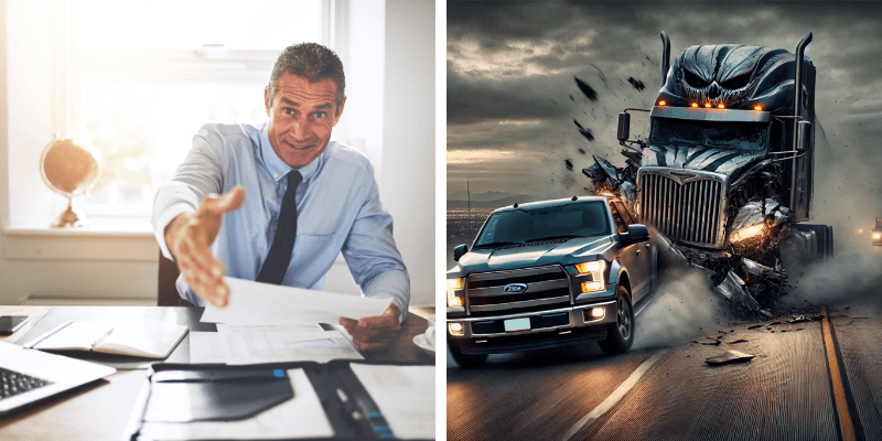 Experienced truck accident lawyer handling a truck accident claim